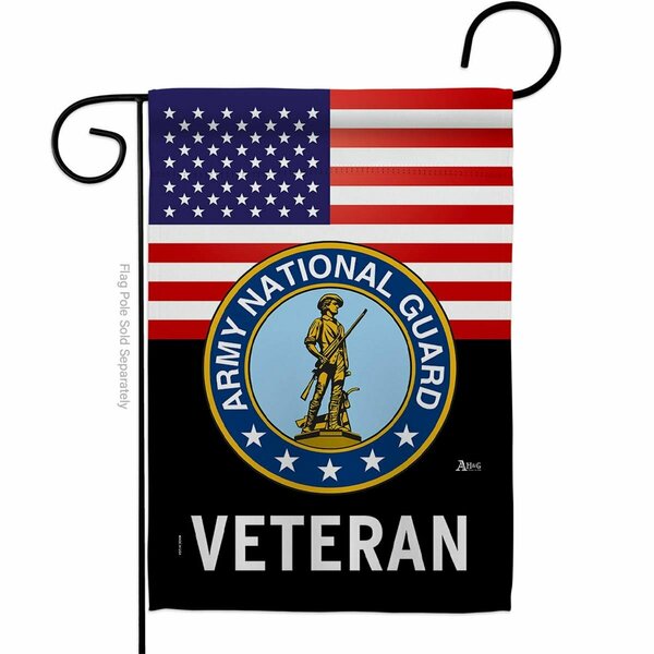 Guarderia 13 x 18.5 in. US Army National Guard Veteran Garden Flag w/Armed Forces Double-Sided Vertical Flags GU4223754